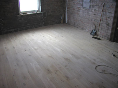 Floor after sanding